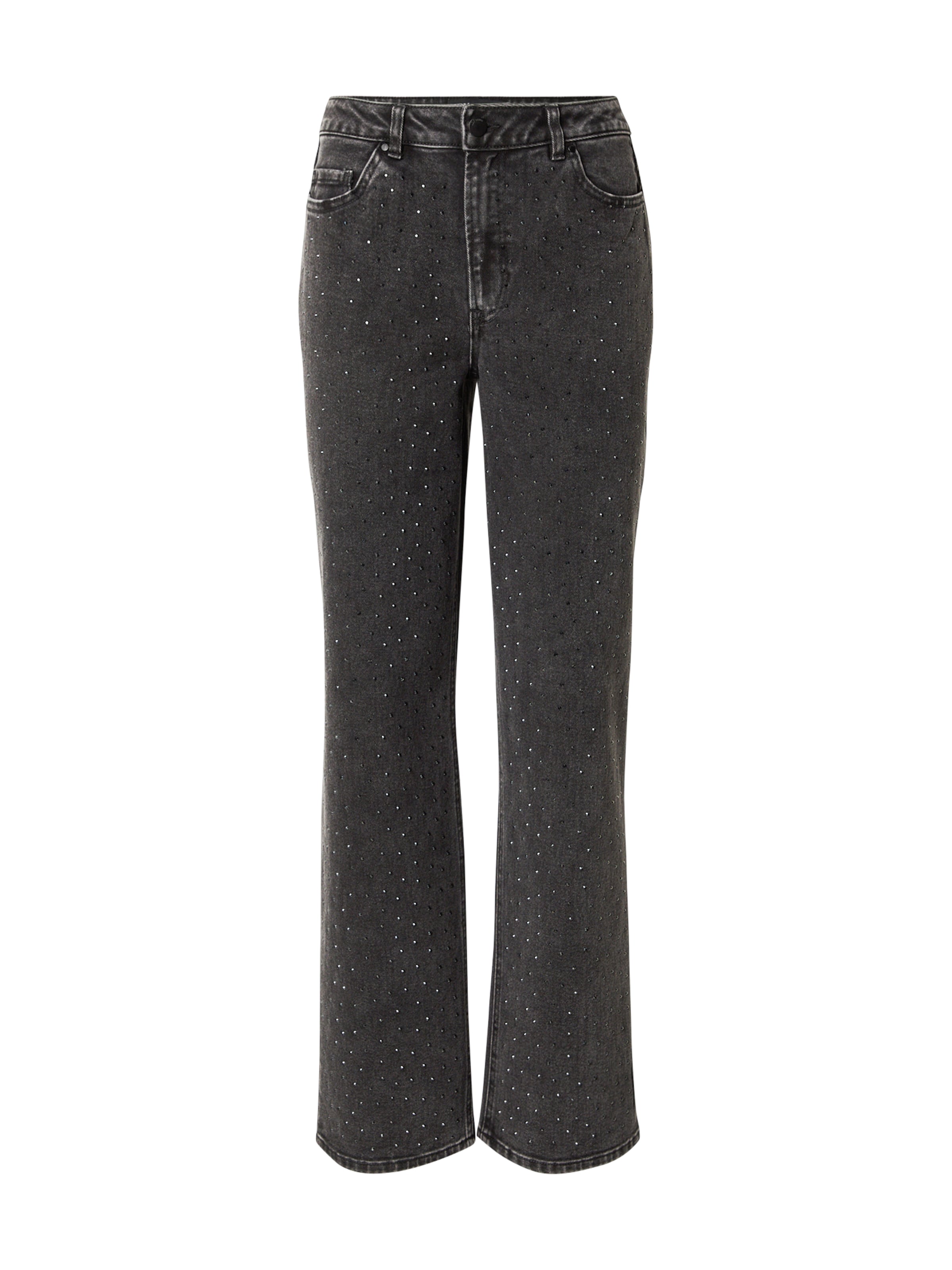 JDY Loosefit Jeans 'JDYSTINE' i sort: forside
