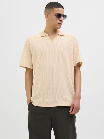 JACK & JONES Shirt in Beige: front