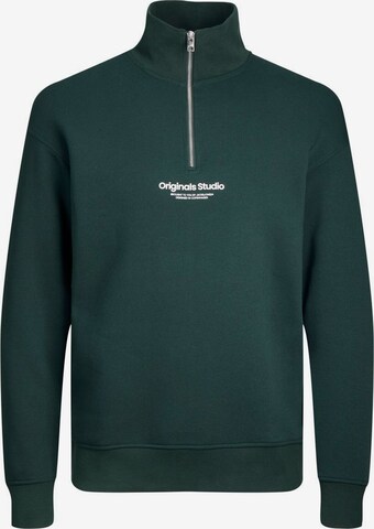 JACK & JONES Sweatshirt 'Vesterbro' i grön: framsida