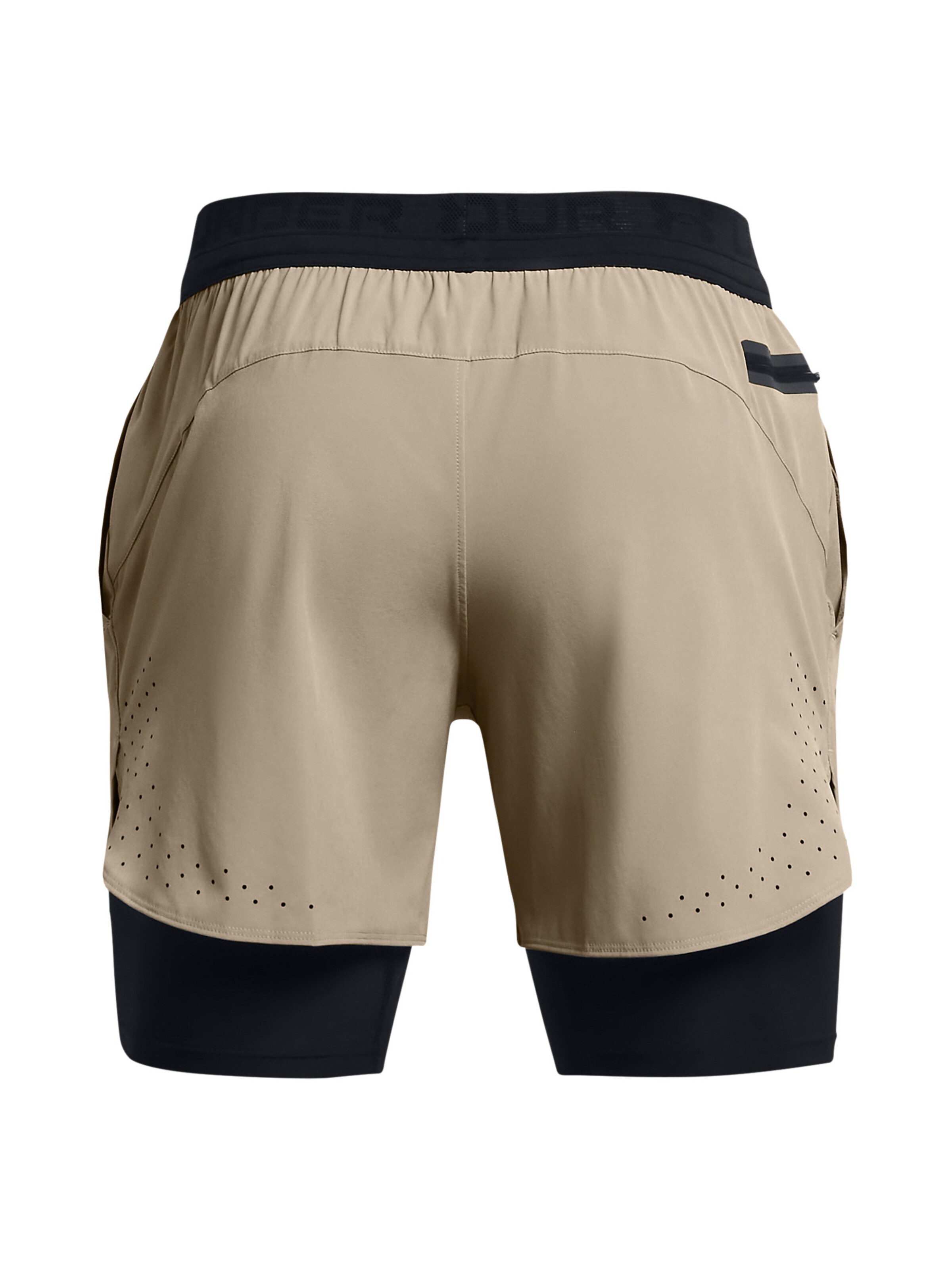 UNDER ARMOUR Regular Sportbroek 'Vanish Elite 2in1' in Bruin