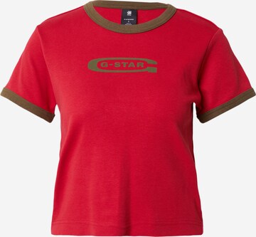 Maglietta 'Ringer' di G-Star RAW in rosso: frontale