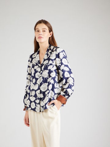 Weekend Max Mara - Blusa 'PALLA' em azul: frente