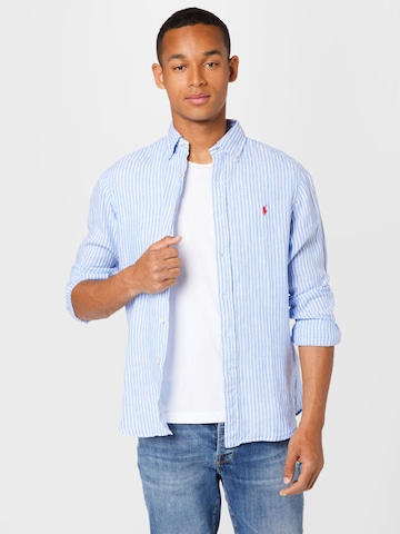 Polo Ralph Lauren Regular Fit Hemd in Blau: predná strana