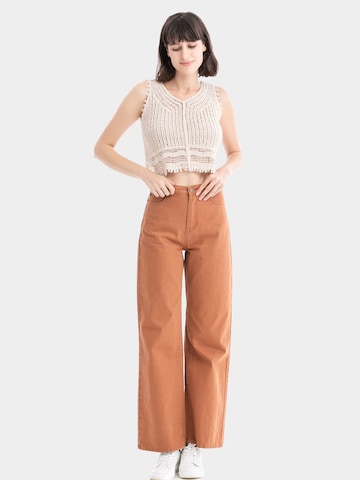 AIKI KEYLOOK Gebreide top in Beige