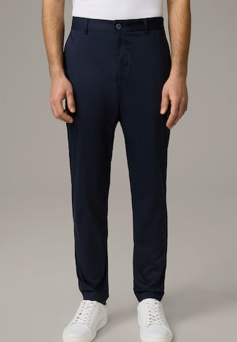 Coupe slim Pantalon chino STRELLSON en bleu : devant