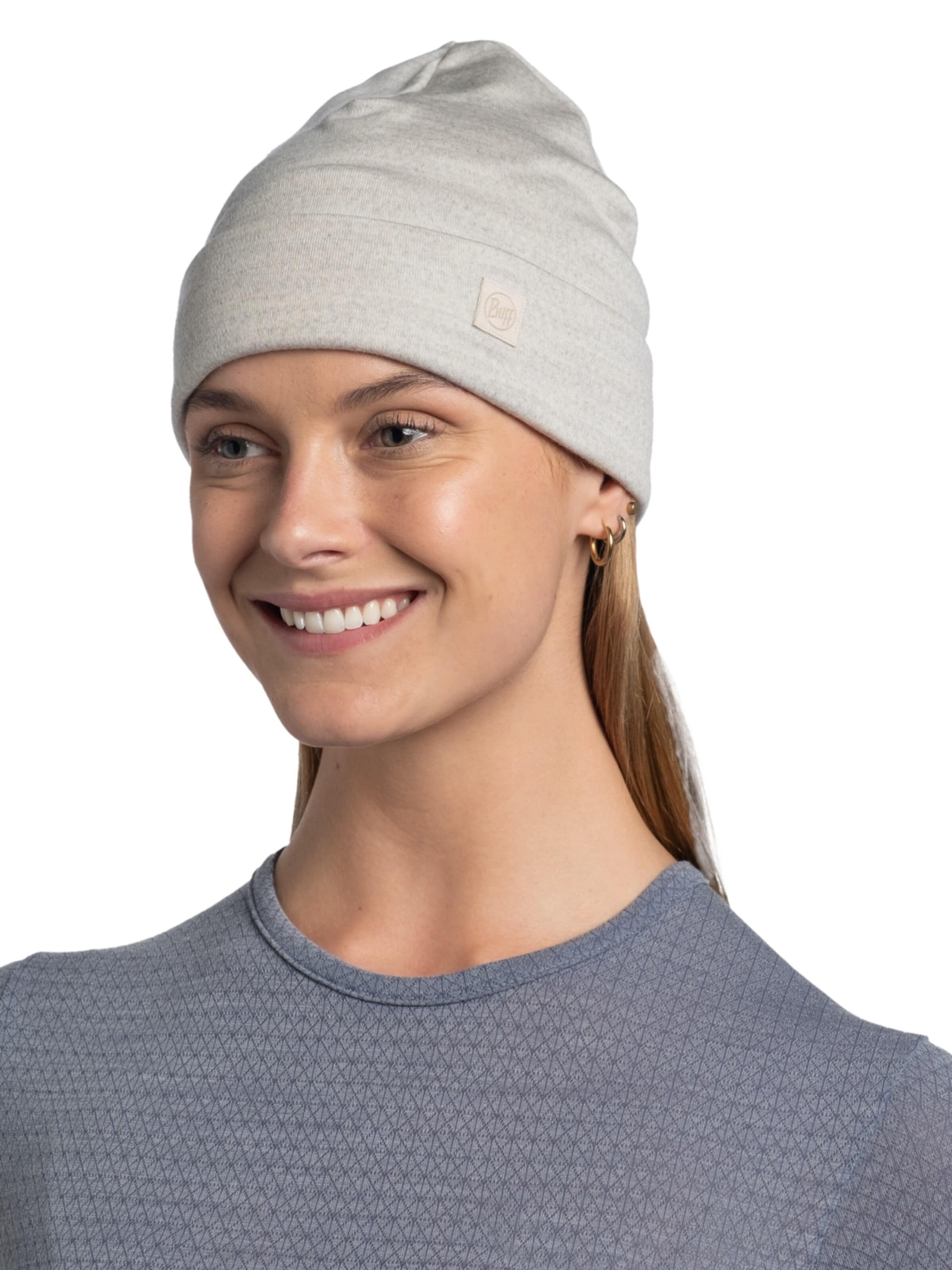 BUFF Mütze 'Buff Merino Heavyweight Beanie'‌‌‌‌‌‌‌ in Weiß: Vorderseite