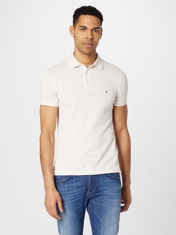 TOMMY HILFIGER Poloshirt 'Core 1985' in Beige: predná strana