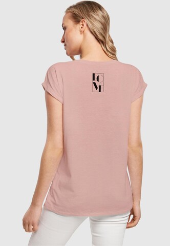 Merchcode T-Shirt 'Love' in Pink