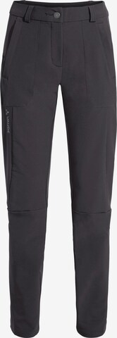 VAUDE Slimfit Outdoorhose 'Elope' in Schwarz: predná strana