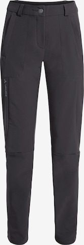 VAUDE Slim fit Outdoor Pants 'Elope' in Black: front