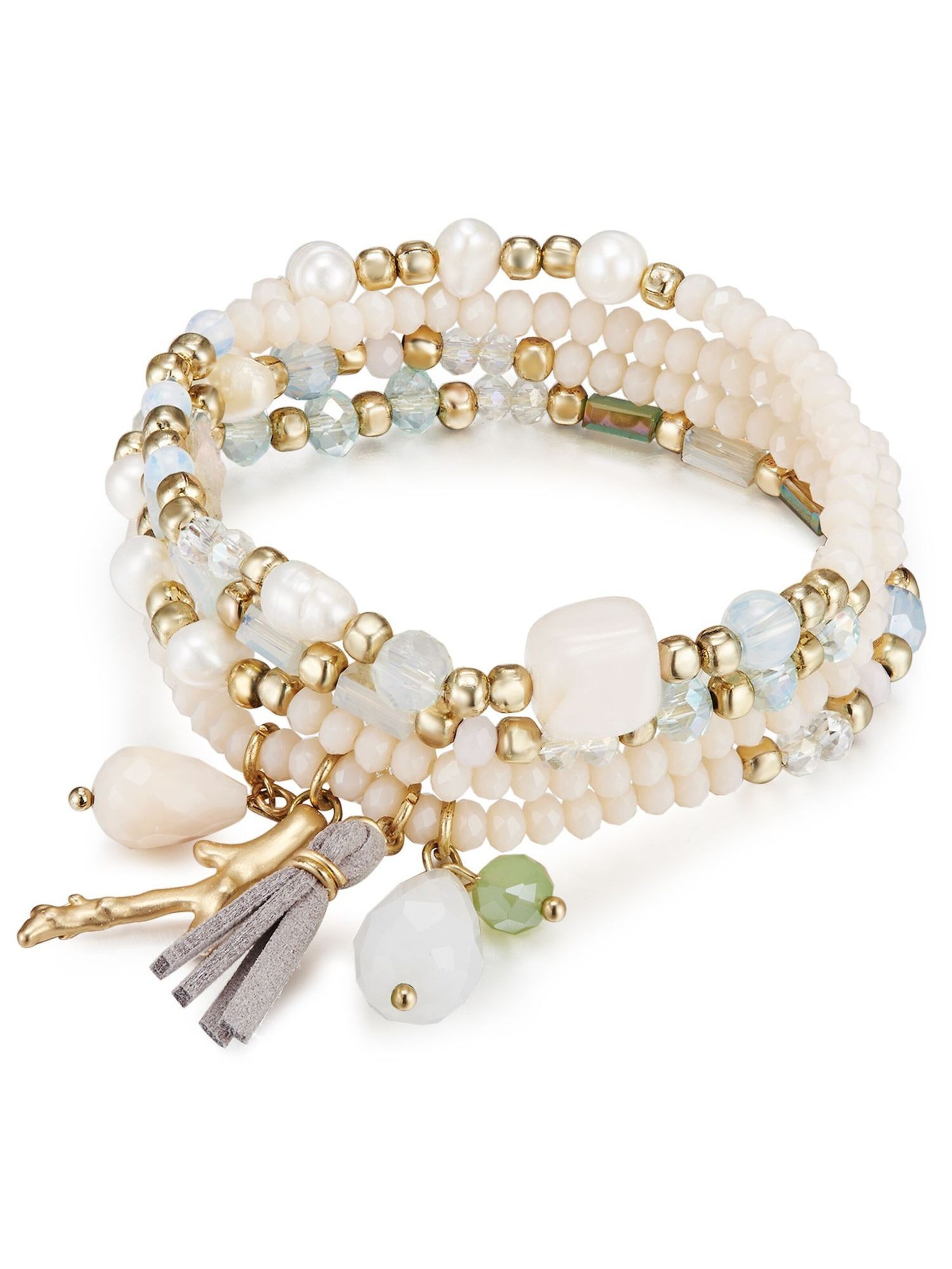 Braccialetto di Lulu & Jane in oro: frontale