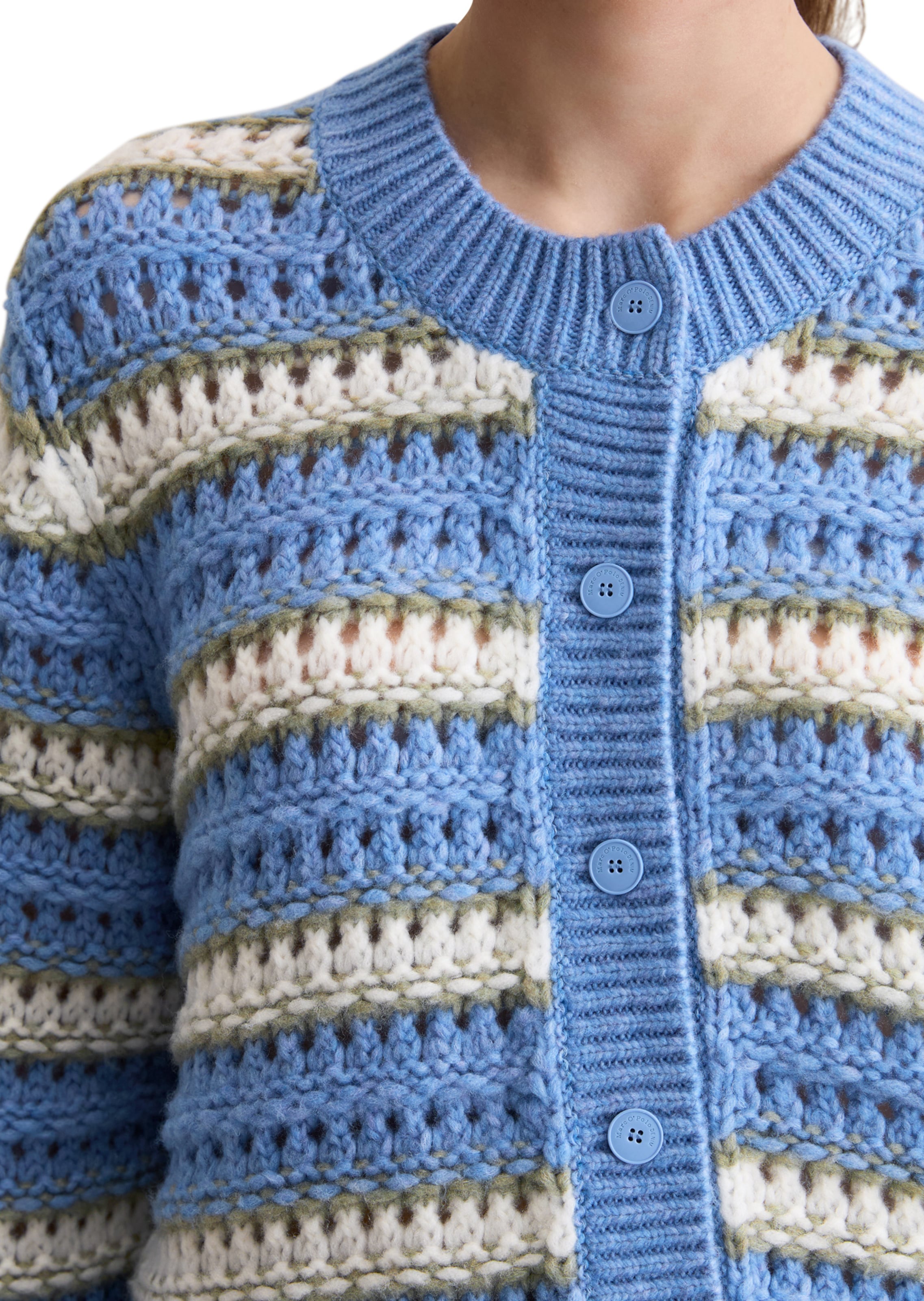 Marc O'Polo DENIM Strickjacke in Blau