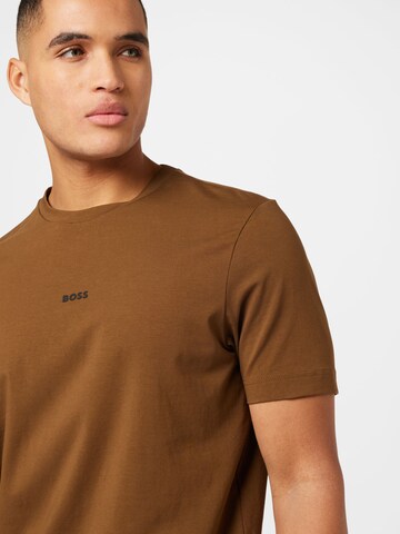 BOSS Orange T-Shirt 'Chup' in Braun