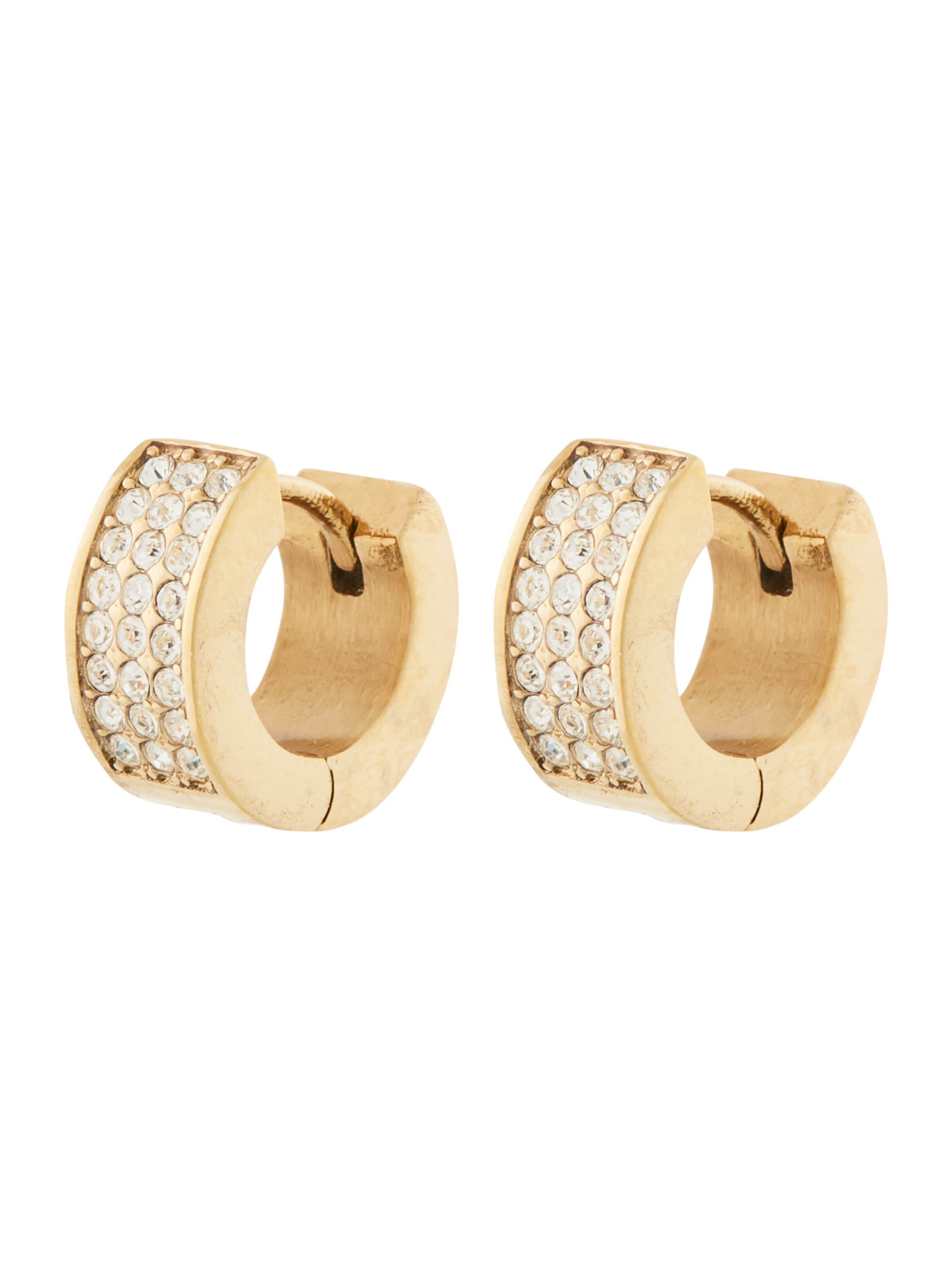 Orecchini 'PAVE MINI HUGGIES' in One Size GUESS di colore oro, Visualizzazione prodotti