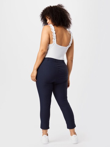 Zizzi Slim fit Pants 'Jeva' in Blue