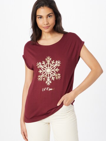 ABOUT YOU Shirt 'Fabiola' in Rood: voorkant