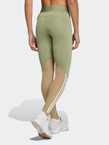 ADIDAS PERFORMANCE Skinny Sports trousers 'Hyperglam' in Green