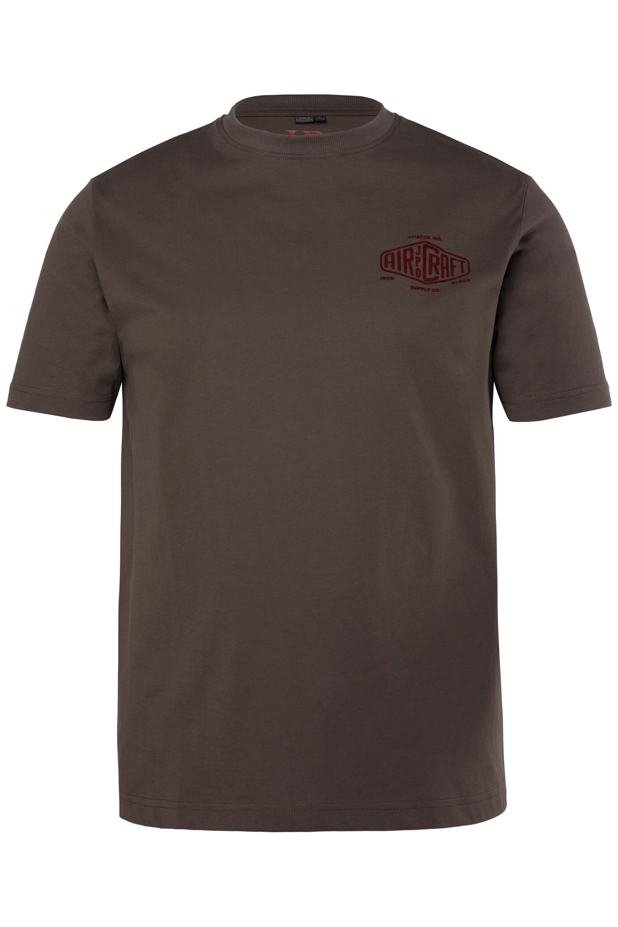 JP1880 Shirt in Bruin: voorkant