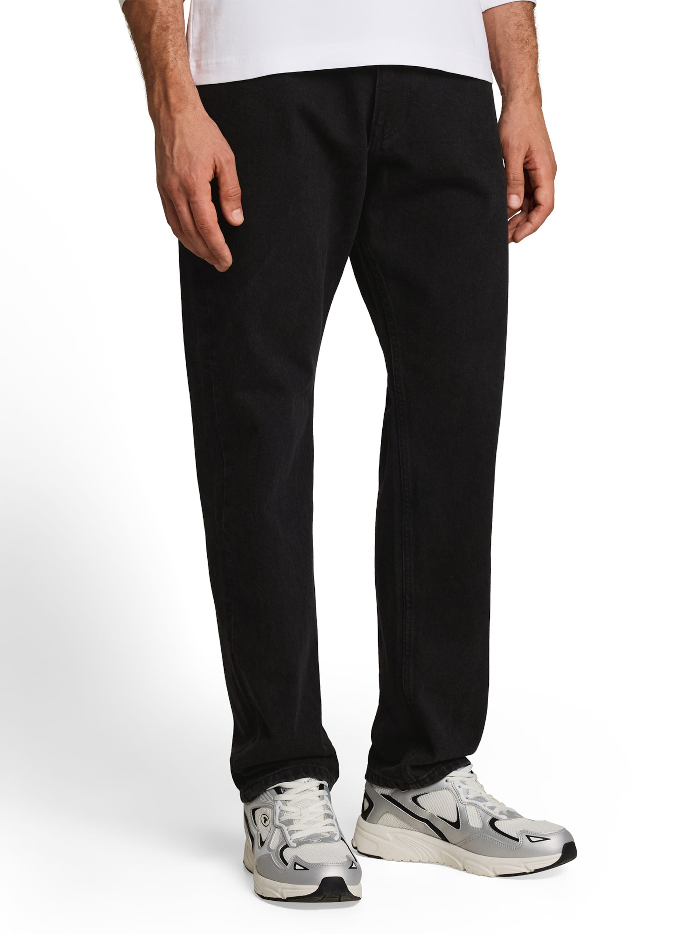 TOM TAILOR DENIM Обычный Джинсы 'WAYLEN' в Черный: спереди