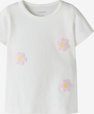 NAME IT Shirt 'NBFJEANELLE' in Wit: voorkant