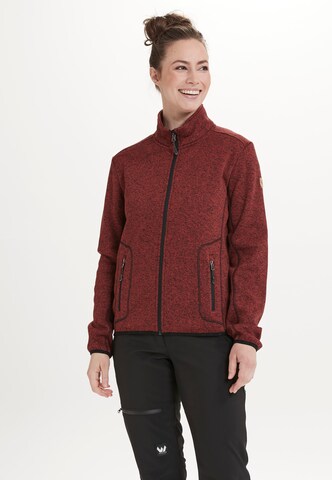 Whistler Athletic Fleece Jacket in Red: front