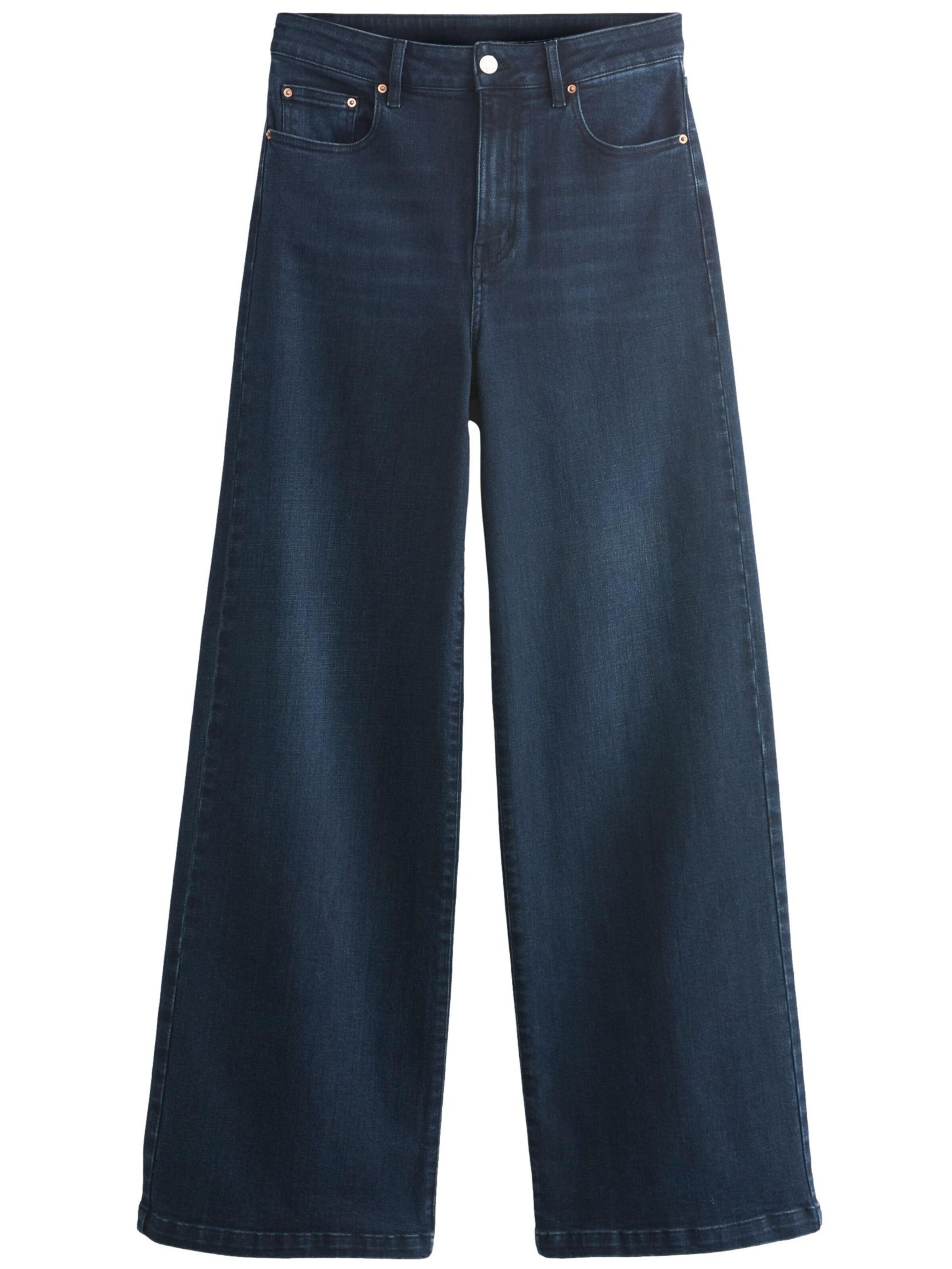 Wide leg Jeans 'Hourglass' de la Next pe albastru: față
