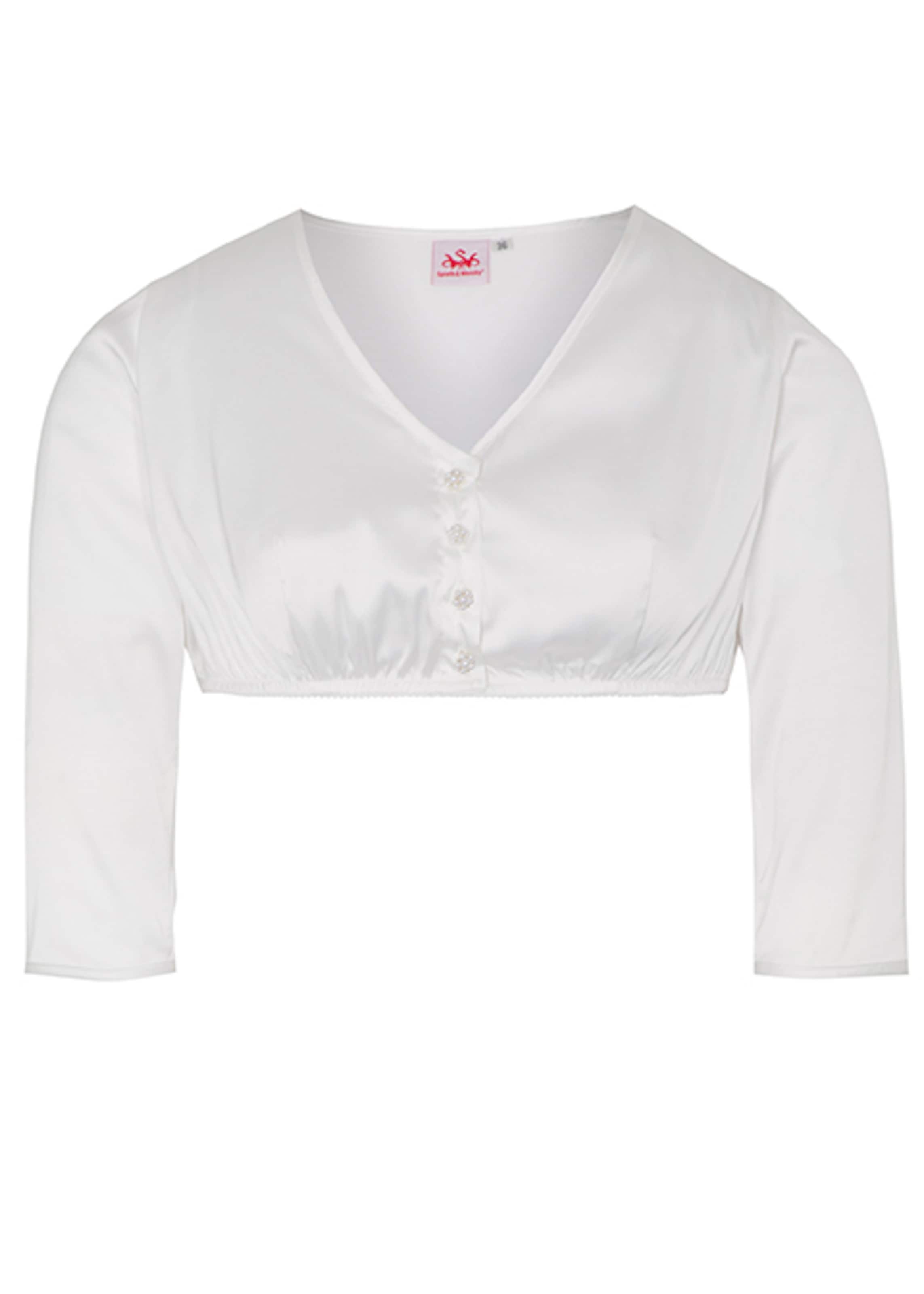Blouse folklorique 'Tulia' SPIETH & WENSKY en blanc : devant