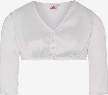 SPIETH & WENSKY Klederdracht blouse 'Tulia' in Wit: voorkant
