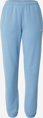 Nike Sportswear Tapered Nadrág 'Studio Fleece' - kék: elől