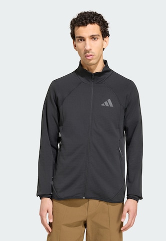 Giacca di pile funzionale 'Xperior' di ADIDAS TERREX in nero: frontale