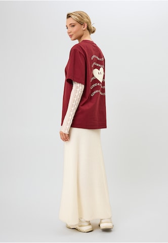 OH APRIL Shirt 'Good Karma Wave' in Orange