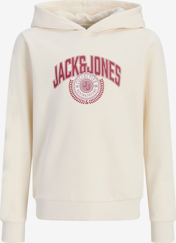 Jack & Jones Junior Sweatshirt in Weiß: Vorderseite