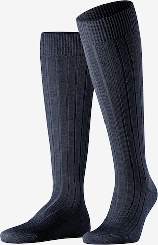 FALKE Kniestrümpfe 'Teppich im Schuh' in Blau: Vorderseite