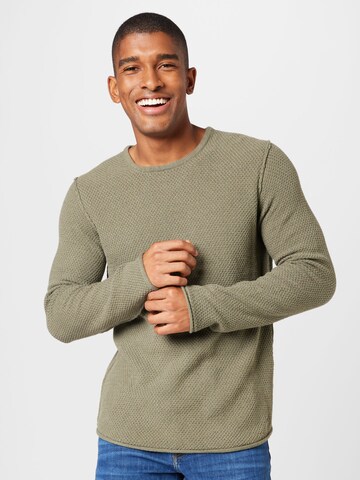 Pullover 'TROUGH' di Only & Sons in verde: frontale