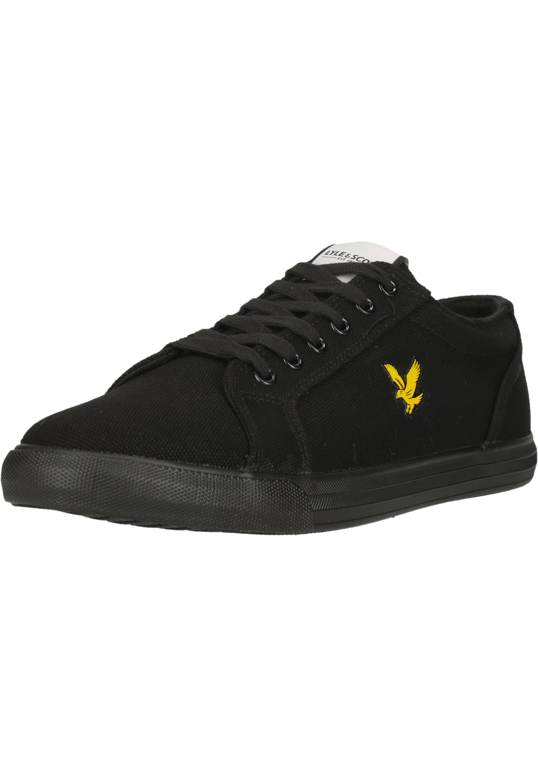 Lyle & Scott Platform trainers 'Halket' in Black: front
