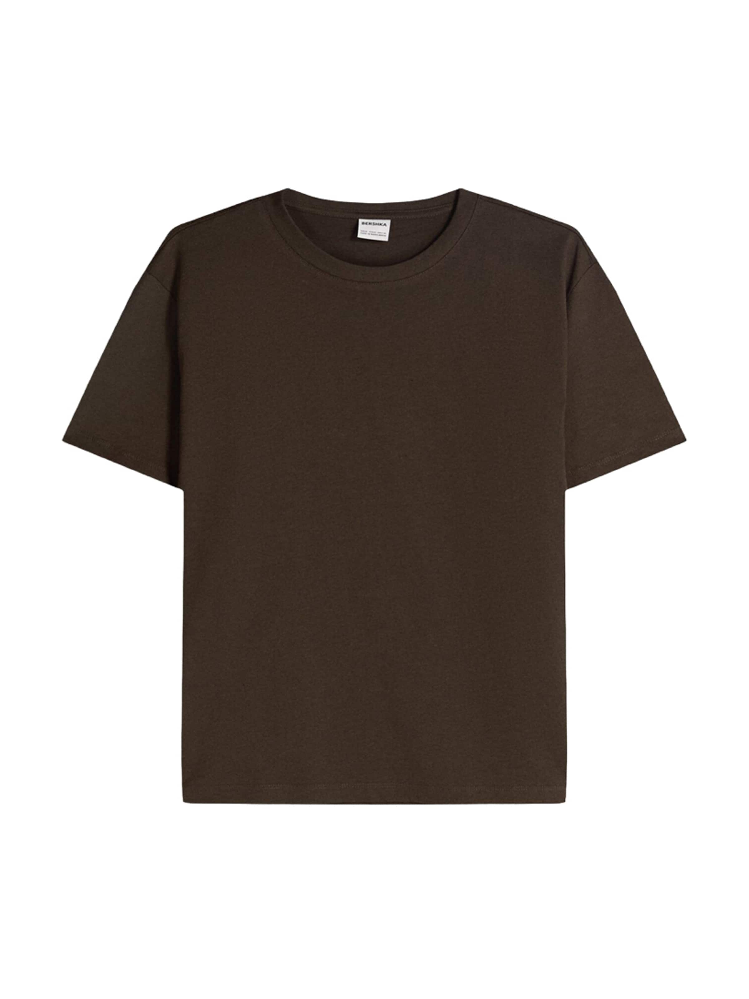 Bershka Tričko, veľkosť XS - tmavohnedá, Produkt