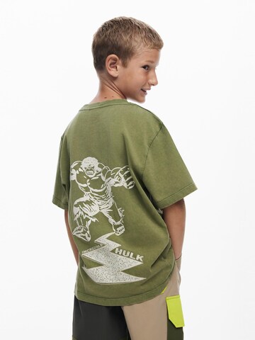 Desigual - Camiseta 'Hulk™' en verde: frente