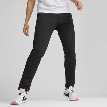 PUMA Regular Workout Pants in Black: front