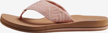 REEF T-Bar Sandals 'Spring Wovon' in Pink: front