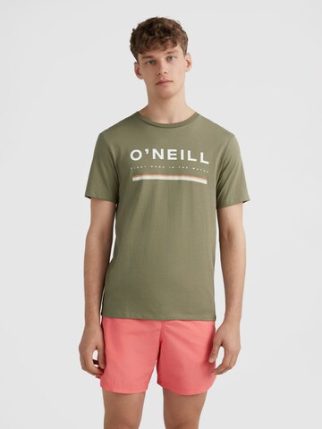 O'NEILL - Camisa 'Arrowhead' em verde: frente