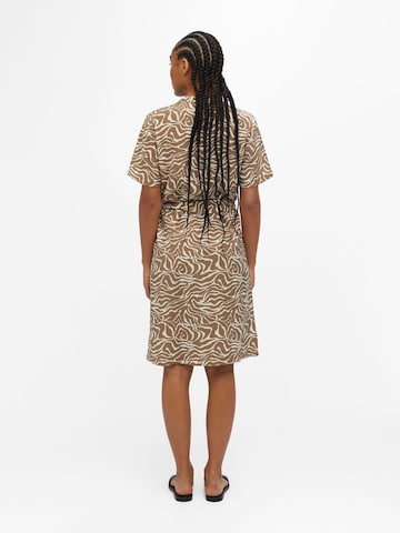 OBJECT Dress 'Seline' in Brown