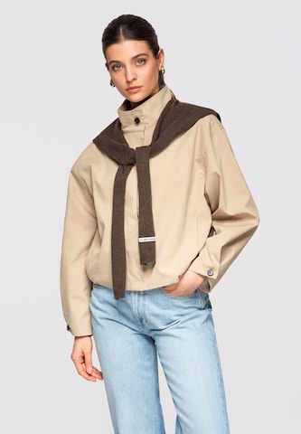 Ombre Tussenjas in Beige: voorkant