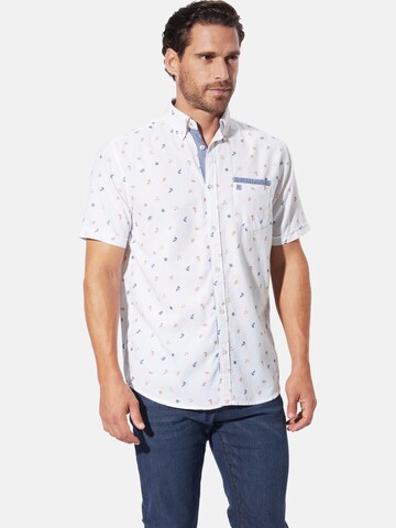 BABISTA Regular fit Button Up Shirt 'Alarin' in White
