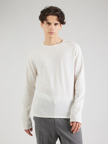 Pull-over 'JJShawn' JACK & JONES en blanc : devant