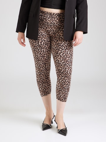 ONLY Carmakoma Skinny Legginsy 'CARTime' w kolorze czarny: przód