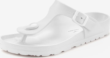 Tongs VENICE BEACH en blanc : devant