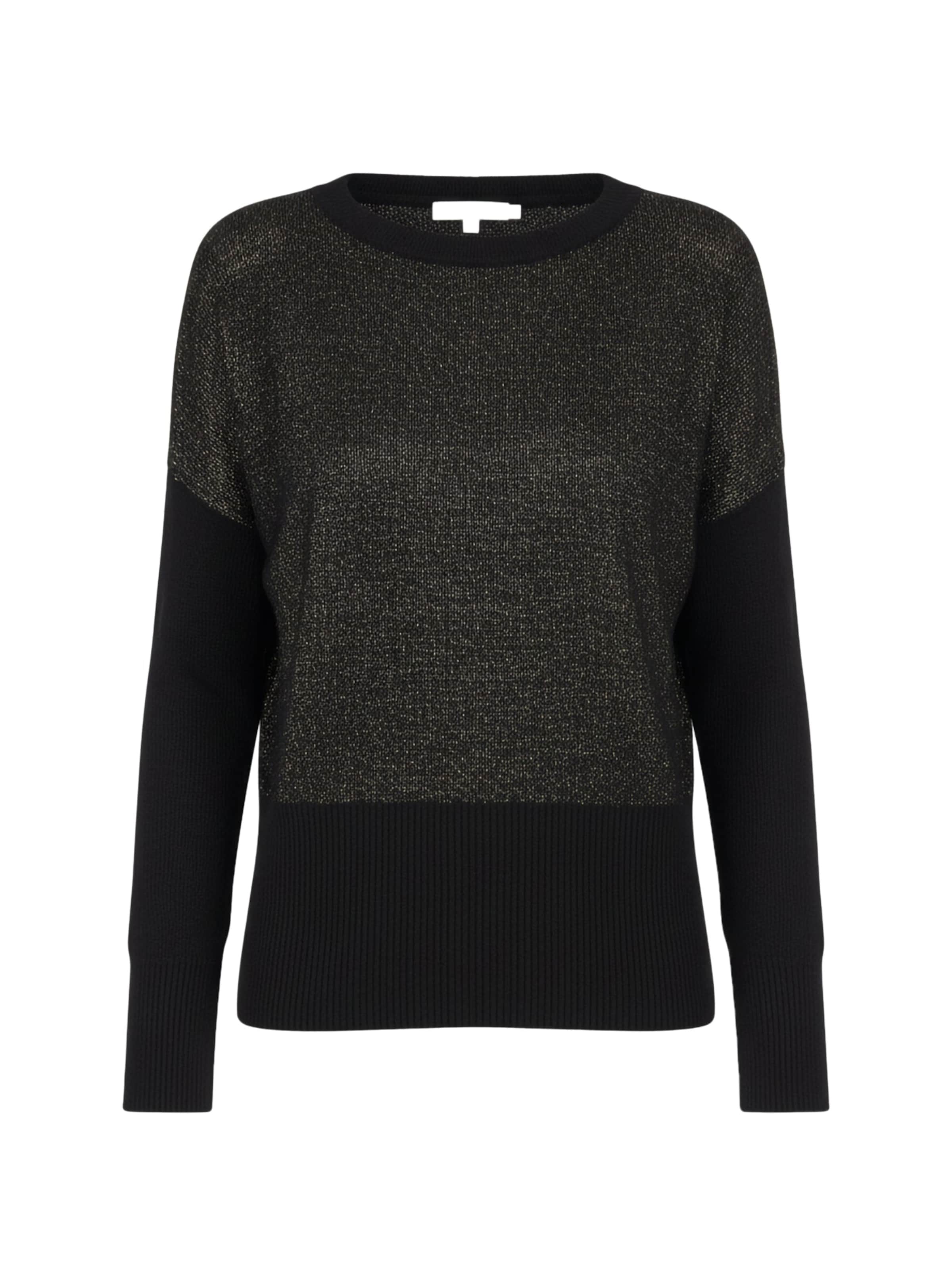 Yes Zee Trui 'Maglia' in de kleur Zwart, Productweergave