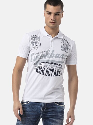 CIPO & BAXX Shirt 'CT794' in Wit: voorkant
