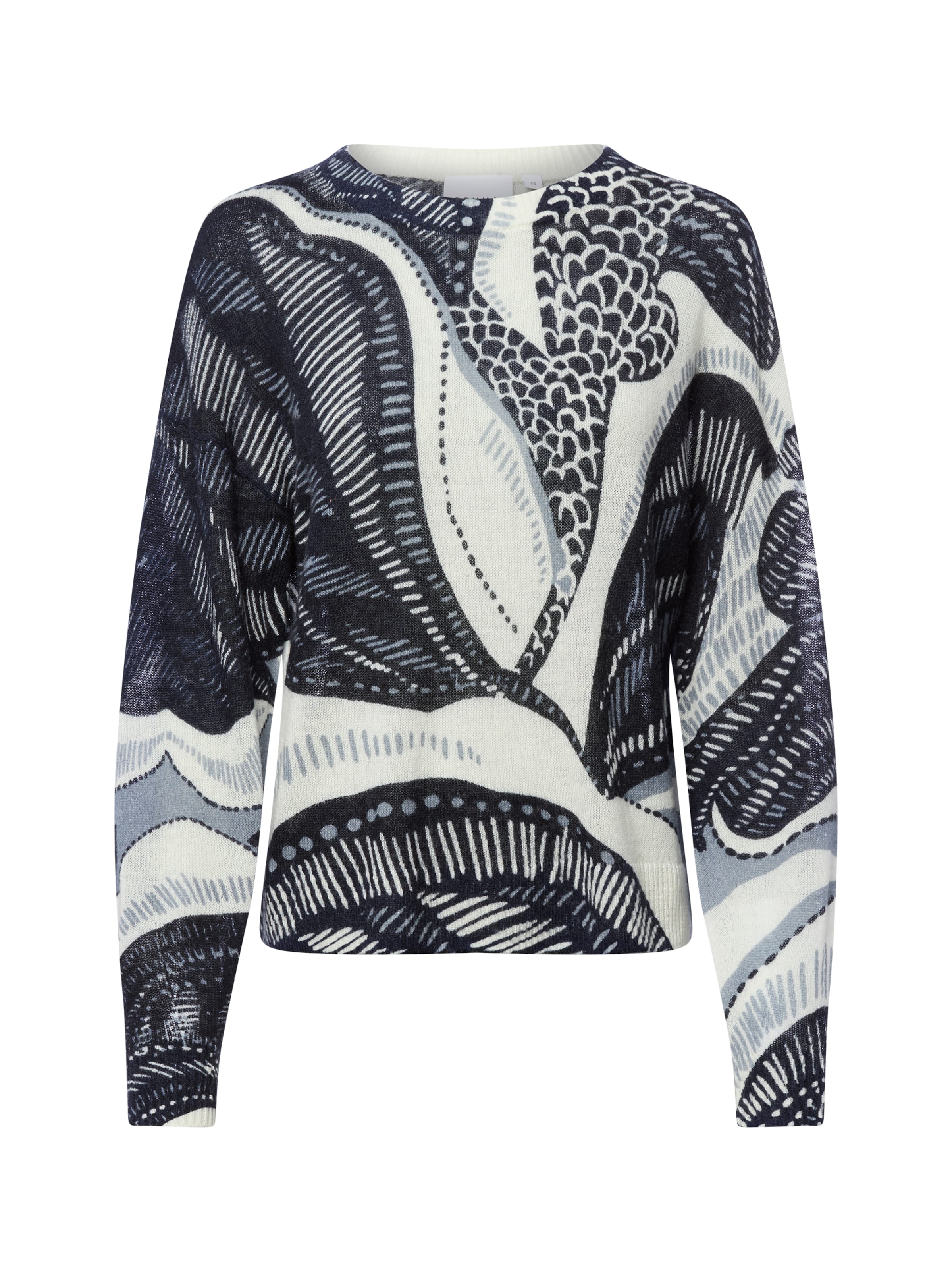 COMMA Trui in Blauw: voorkant