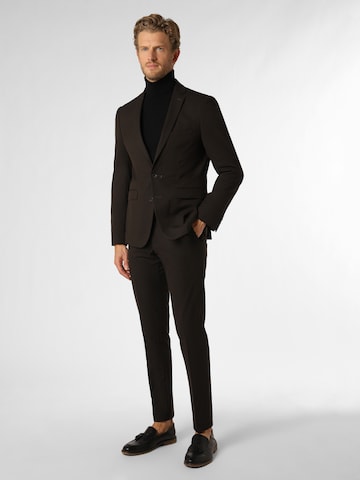 Finshley & Harding Slim fit Suit 'Oakland/California' in Brown: front